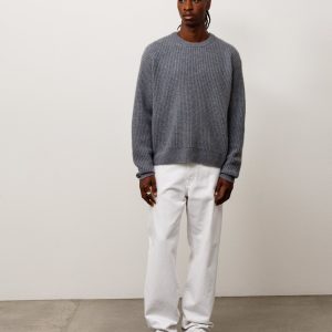 WAFFLE CASHMERE SWEATER