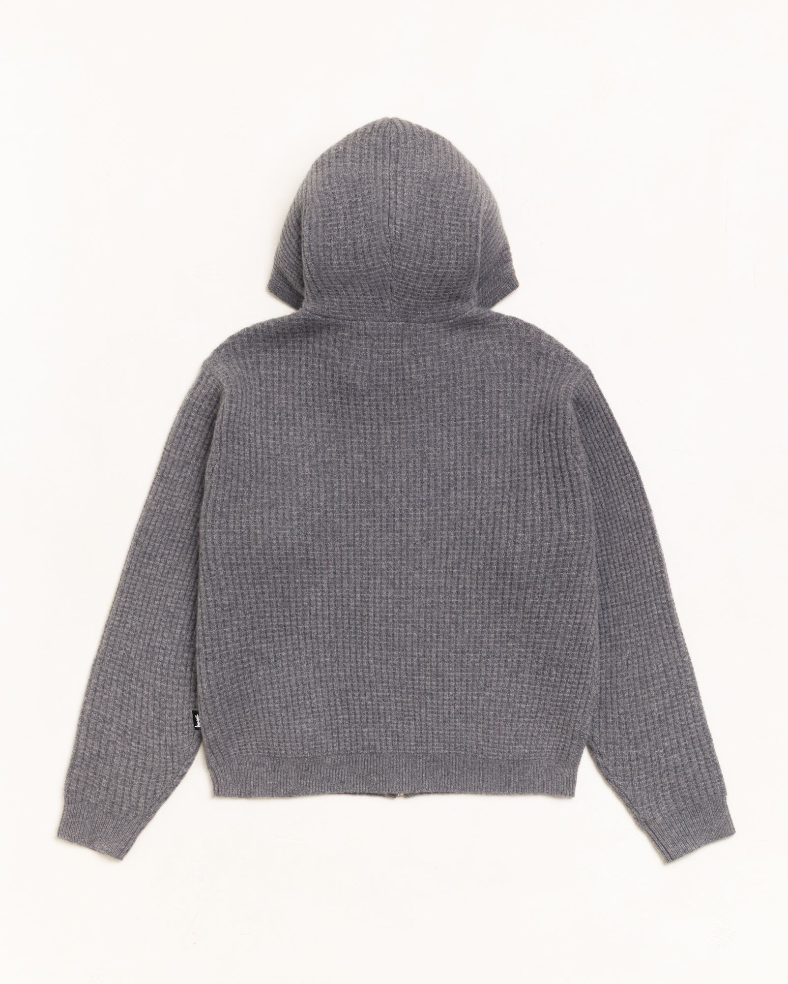 WAFFLE CASHMERE ZIP HOOD SWEATER - Image 5