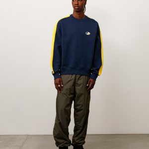 PANELED STRIPE CREW