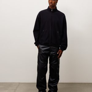 ZIP FLEECE MOCK NECK