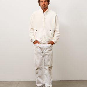 ZIP FLEECE MOCK NECK
