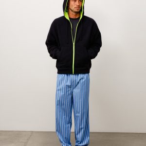 DOUBLE FACED ZIP HOODIE