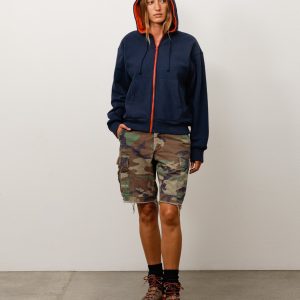 DOUBLE FACED ZIP HOODIE