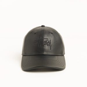 LEATHER BASIC ST??SSY CAP