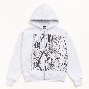 SNAKESKIN ZIP HOODIE