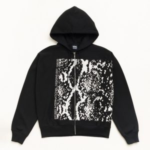 SNAKESKIN ZIP HOODIE